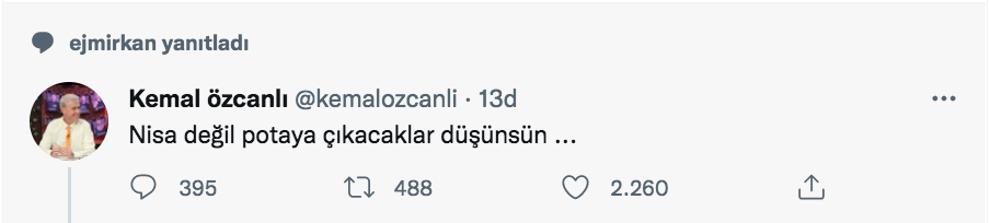 kemal ozcanli dan nisa bolukbasi nin eleme adayi olmasiyla ilgili yorum